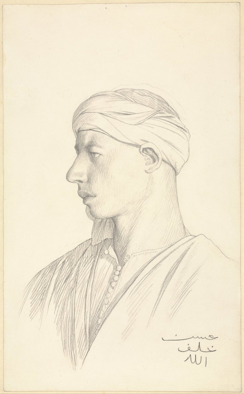 Ritratto di un fellah egiziano da Jean Leon Gerome