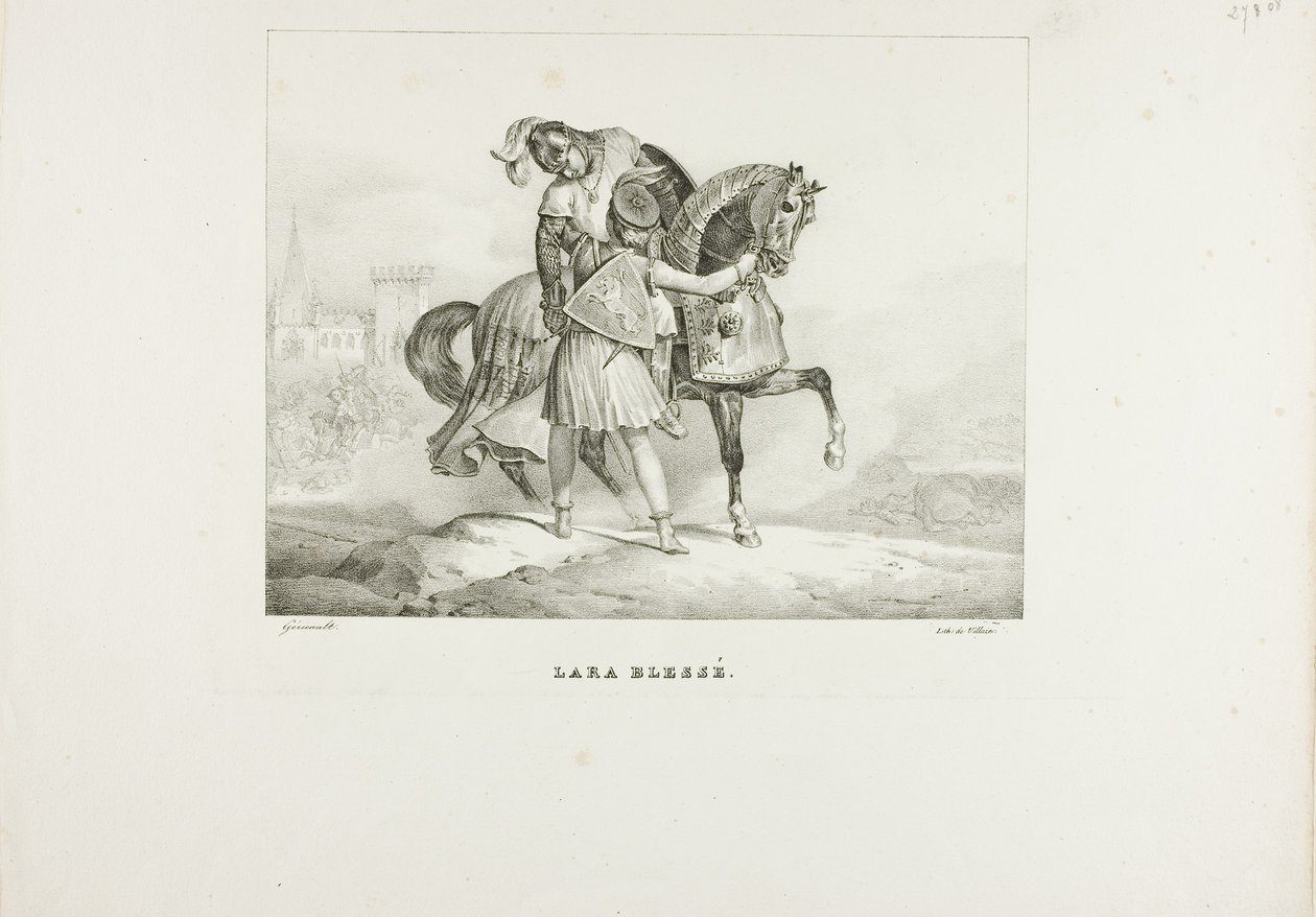Lara ferita da Jean Louis André Théodore Géricault