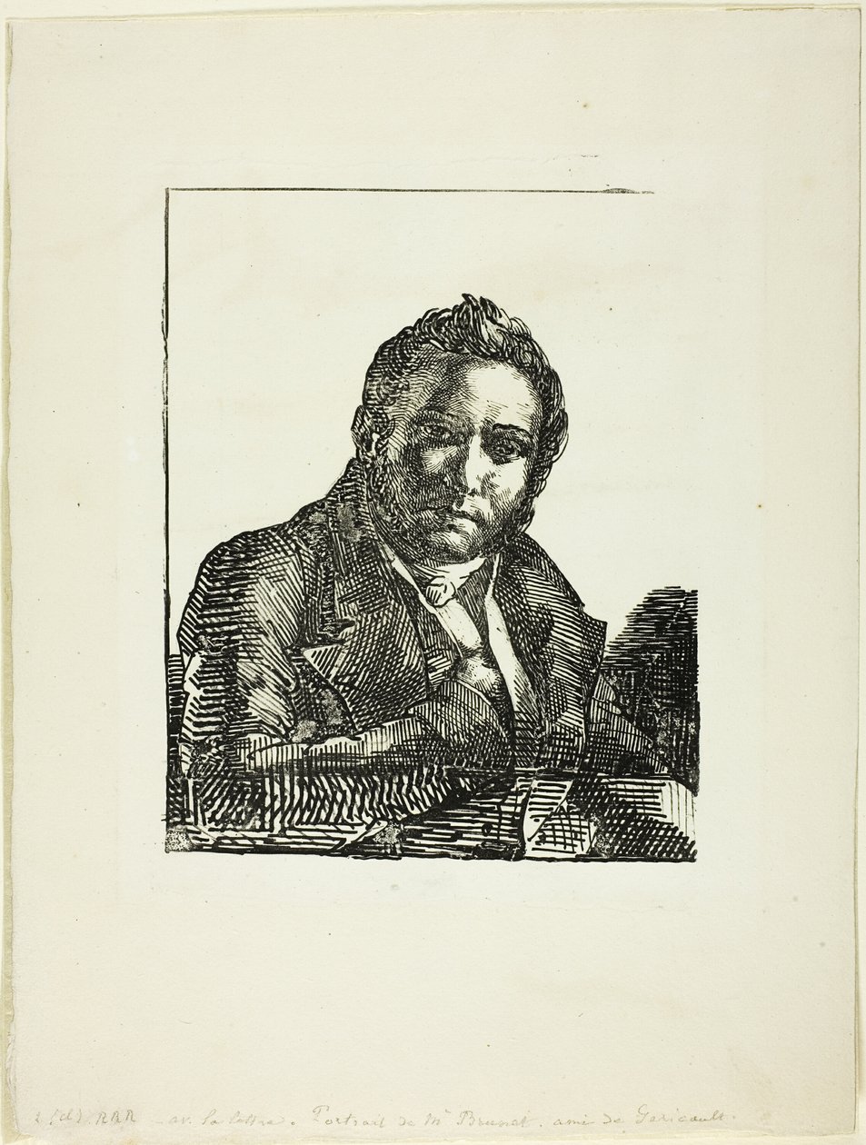 Ritratto di Auguste Brunet da Jean Louis André Théodore Géricault