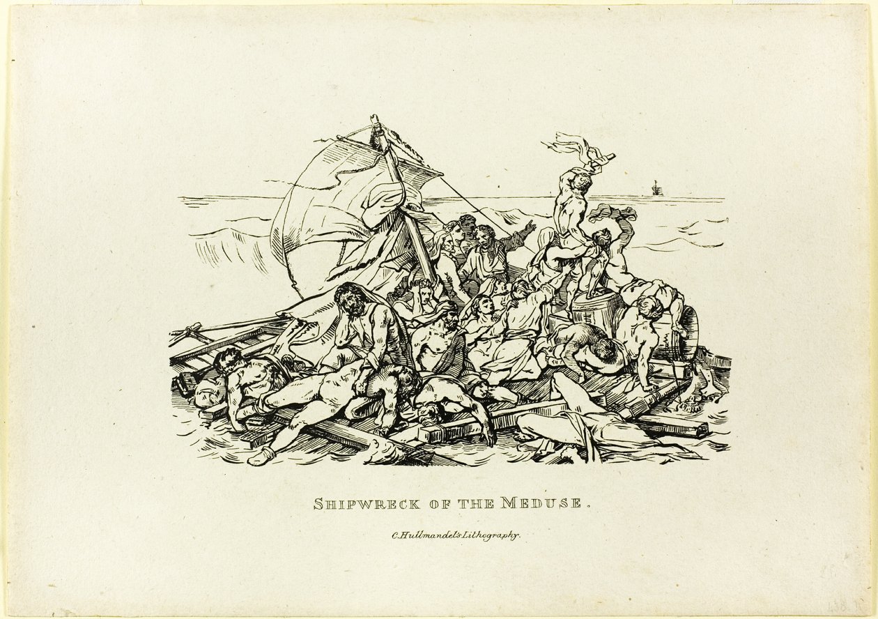 Il naufragio della Medusa da Jean Louis André Théodore Géricault