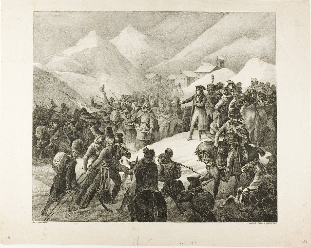 Il passaggio del Monte San Bernardo da Jean Louis André Théodore Géricault