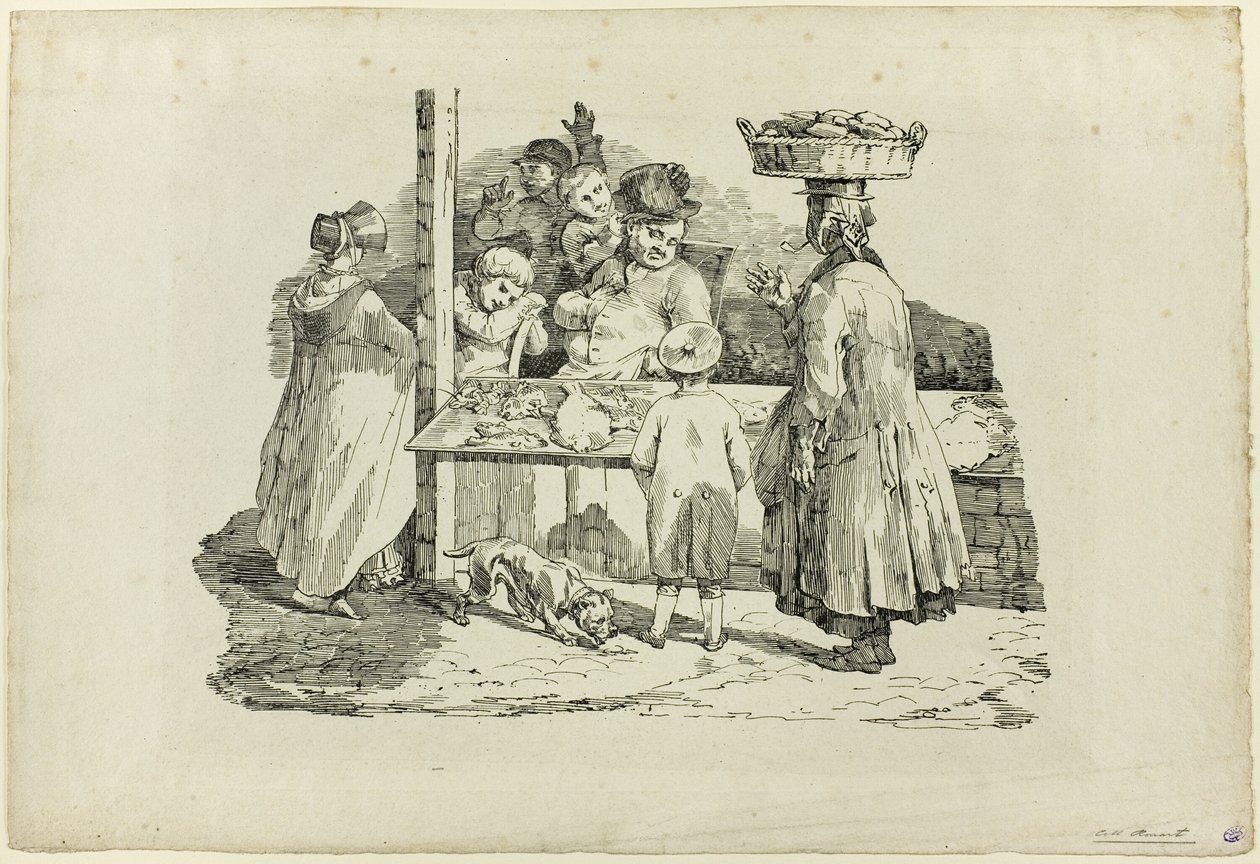 Il pescivendolo addormentato da Jean Louis André Théodore Géricault