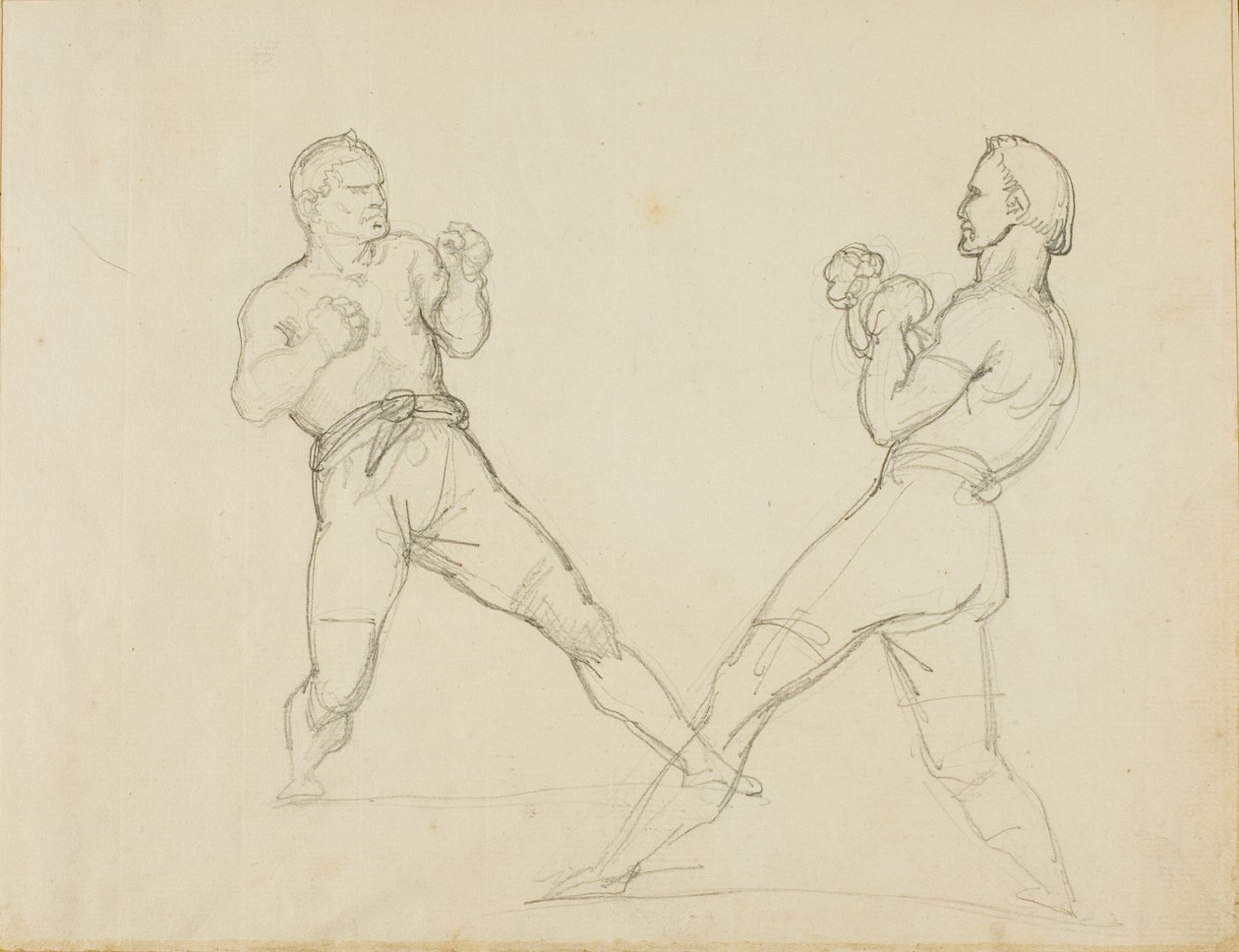 Due pugili che si affrontano da Jean Louis André Théodore Géricault