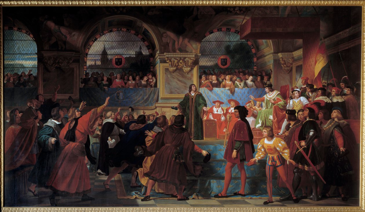 Re Luigi XII proclamato padre del popolo agli Stati Generali di Tours da Jean Louis Bezard