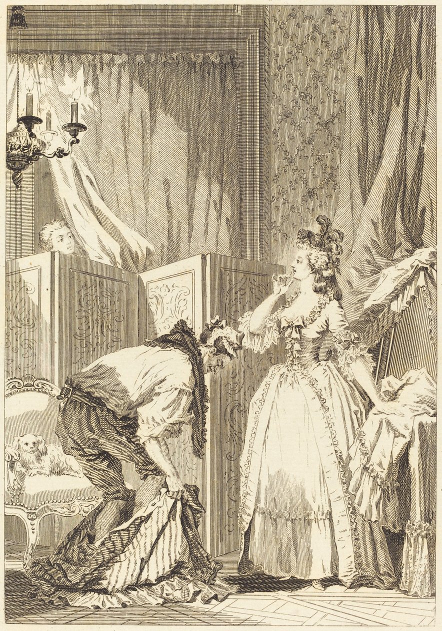 Il cornuto battuto e contento da Jean Louis Delignon and Antoine Jean Duclos after Jean Honoré Fragonard