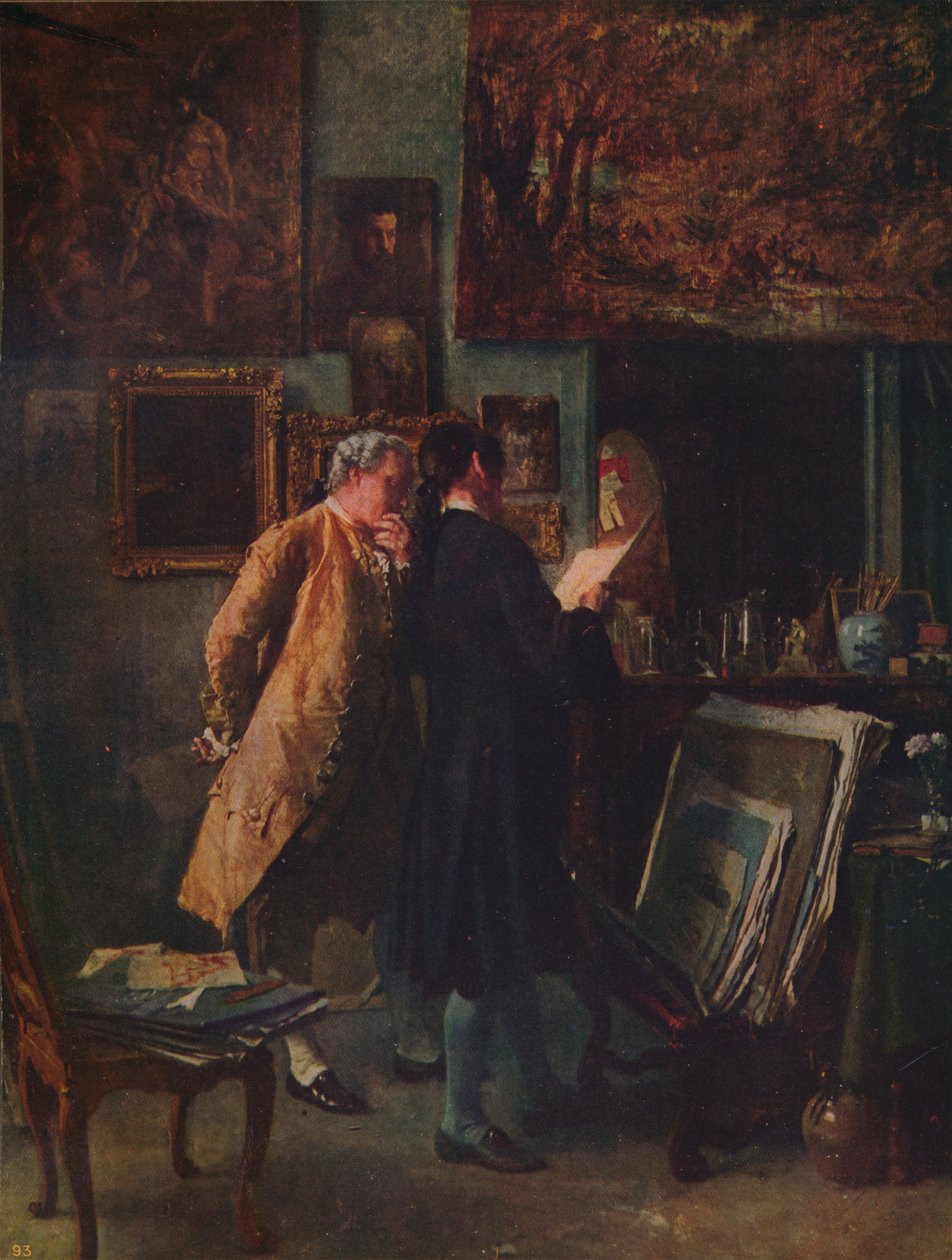 Il Collezionista di Stampe, ca 1850 da Jean Louis Ernest Meissonier
