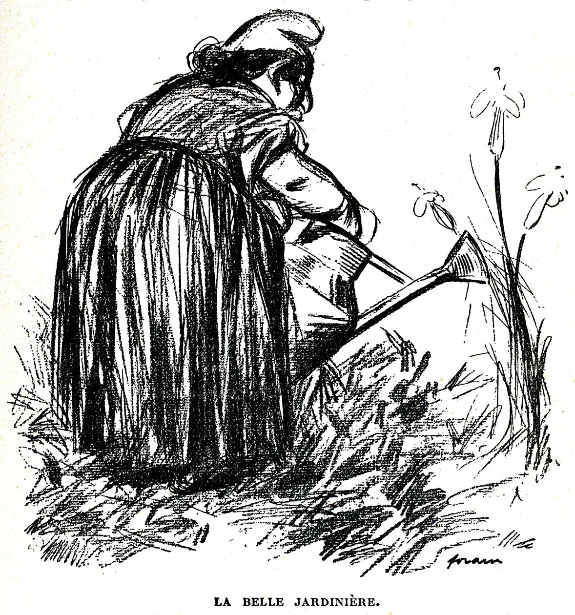 Disegno antisemita pubblicato prima del 1900 nel giornale "Psst...!" da Jean Louis Forain