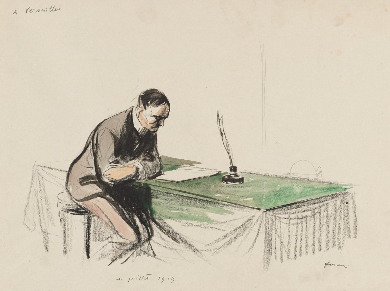 A Versailles, luglio 1919 da Jean Louis Forain