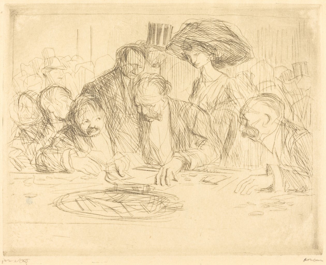 Al tavolo da gioco (seconda lastra) da Jean Louis Forain