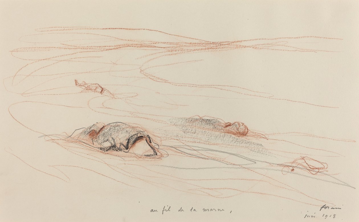 Au fil de la Marne, 1918 da Jean Louis Forain