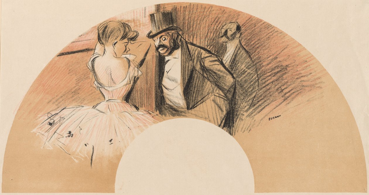 Ventaglio di Bal Gavarni da Jean Louis Forain