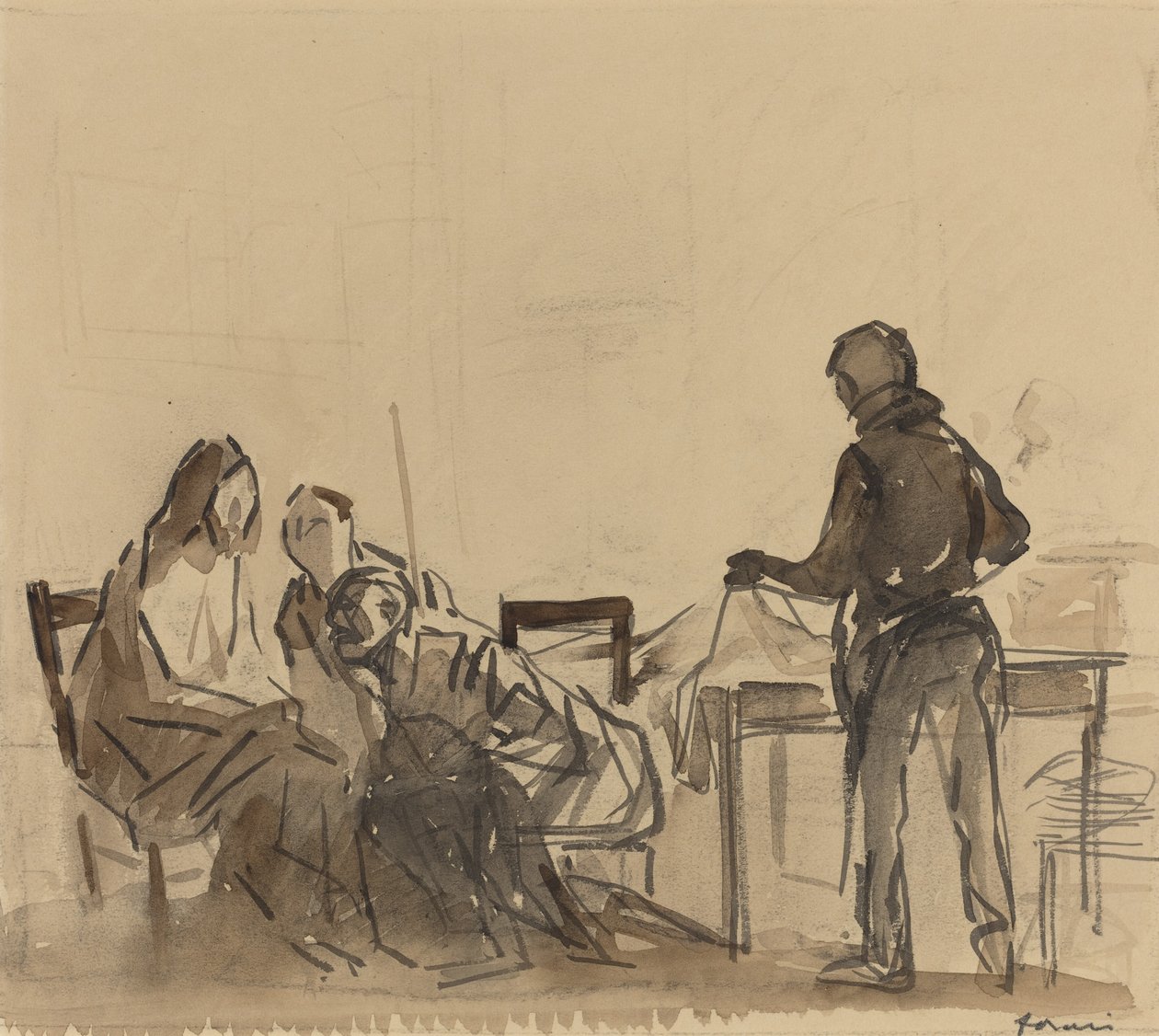 Prima del Pasto a Emmaus, c. 1910 da Jean Louis Forain
