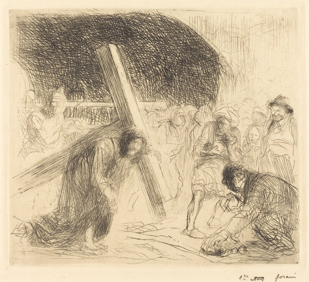 Cristo che porta la croce (settima tavola) da Jean Louis Forain