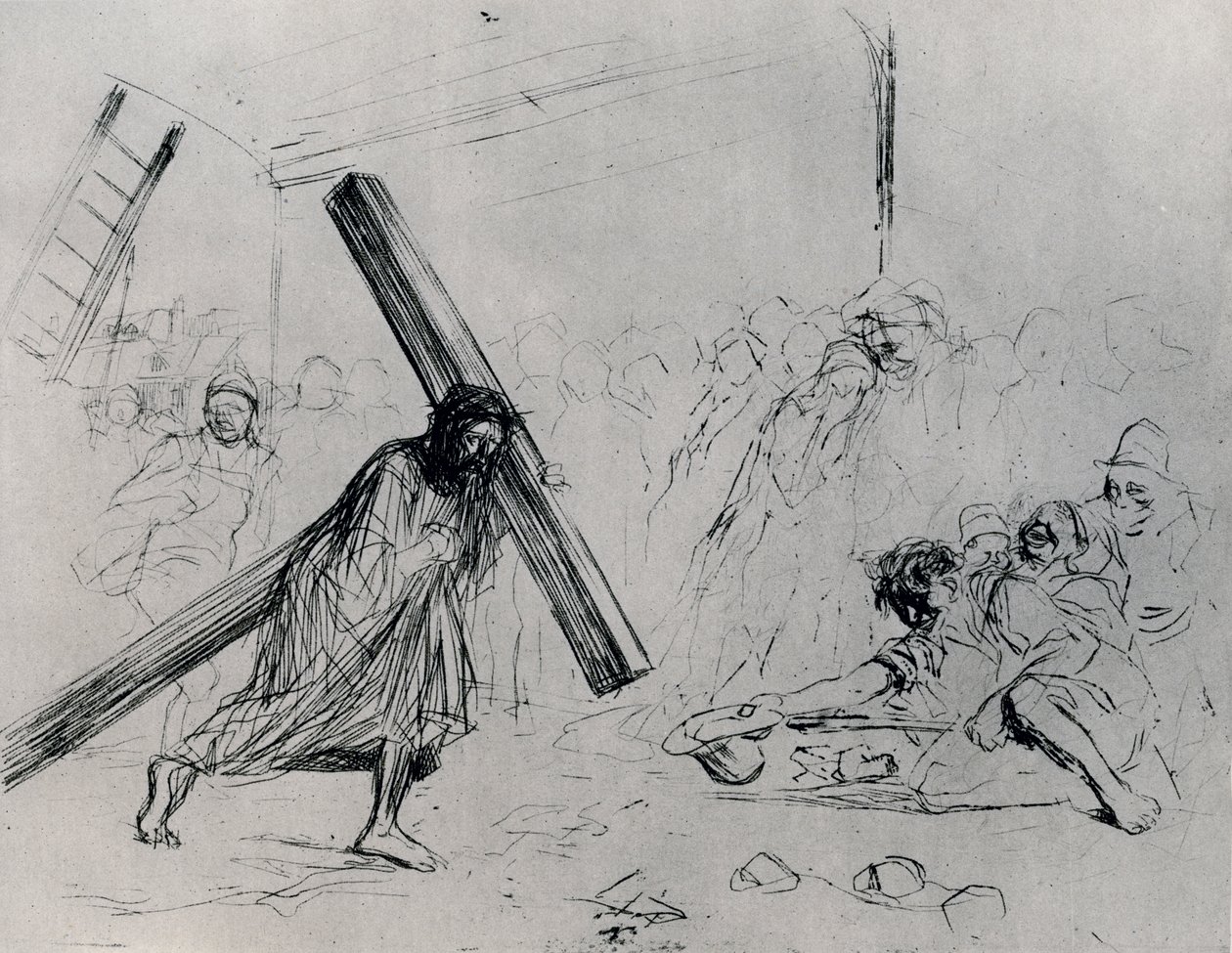 Cristo che porta la croce, 1925 da Jean Louis Forain
