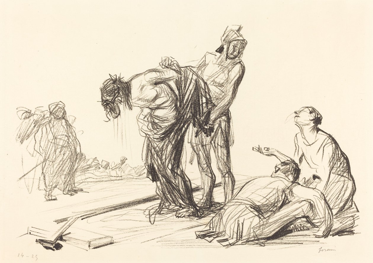 Cristo spogliato delle sue vesti da Jean Louis Forain
