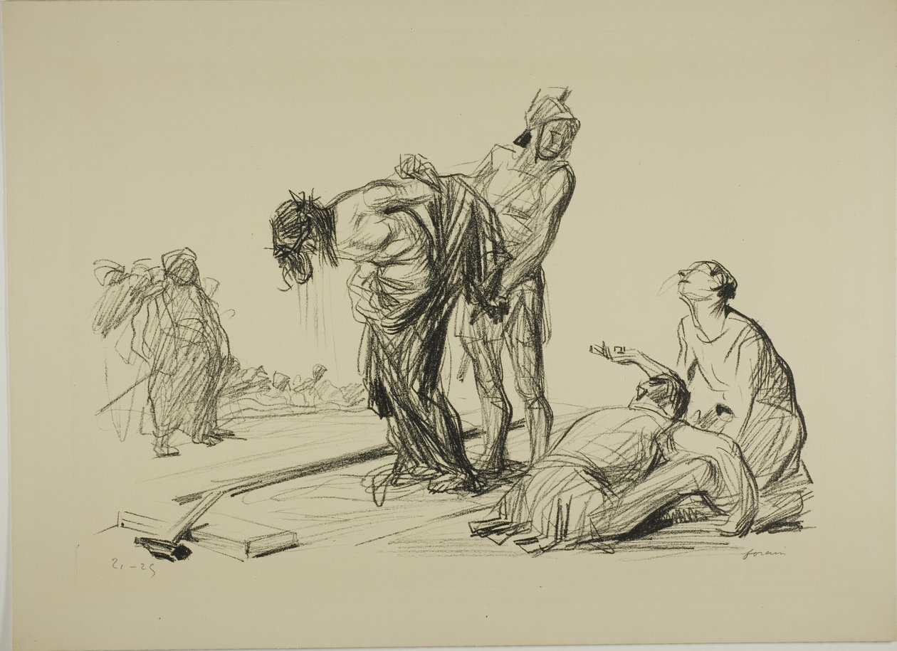Cristo spogliato delle sue vesti da Jean-Louis Forain