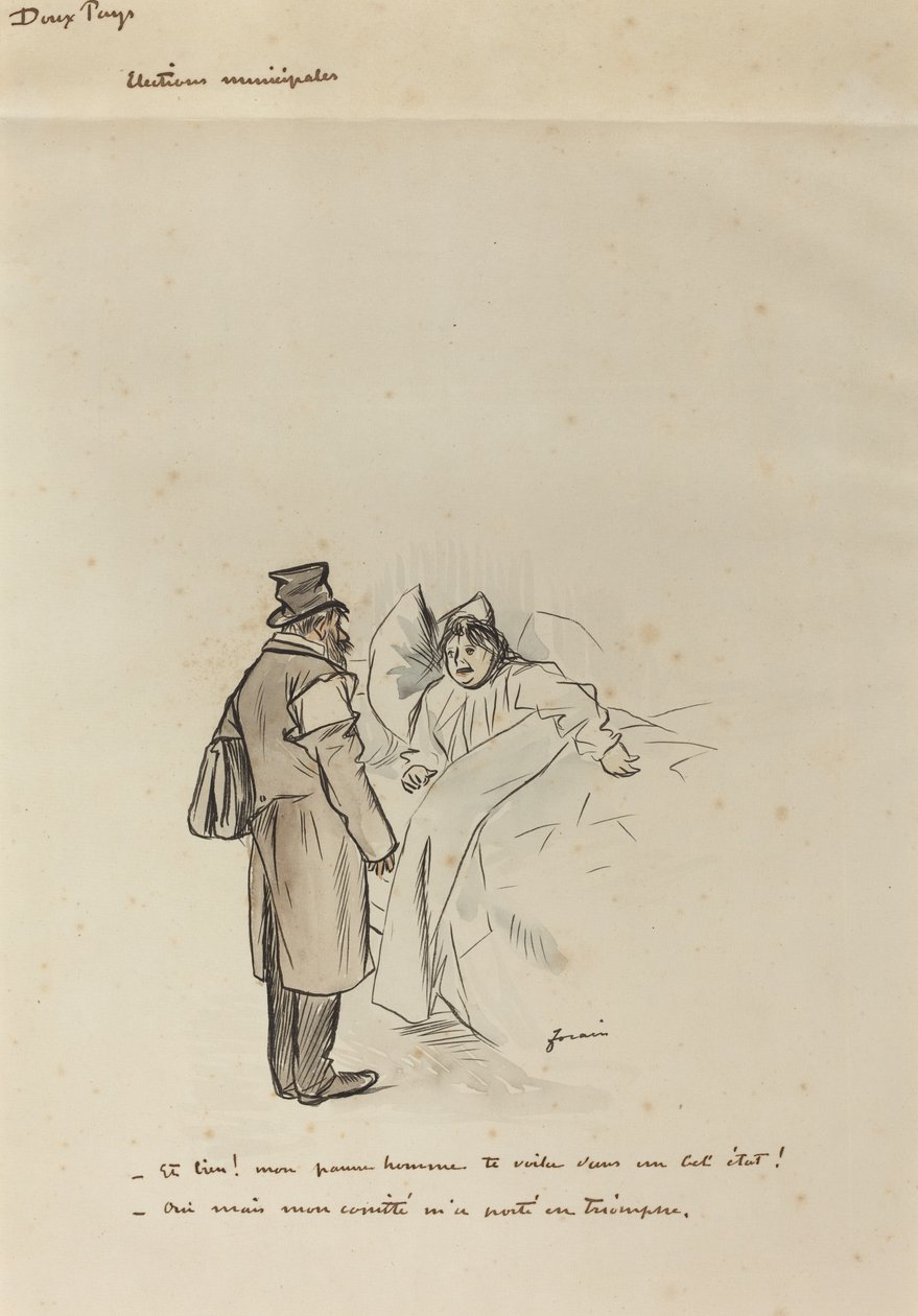 Elezioni Municipali, c. 1897 da Jean Louis Forain