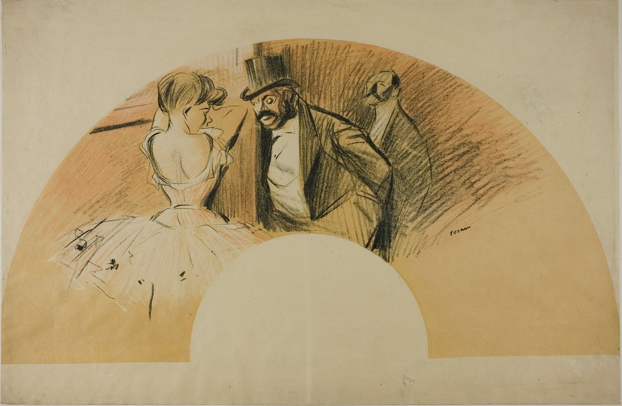 Ventaglio per il Ballo Gavarni da Jean Louis Forain