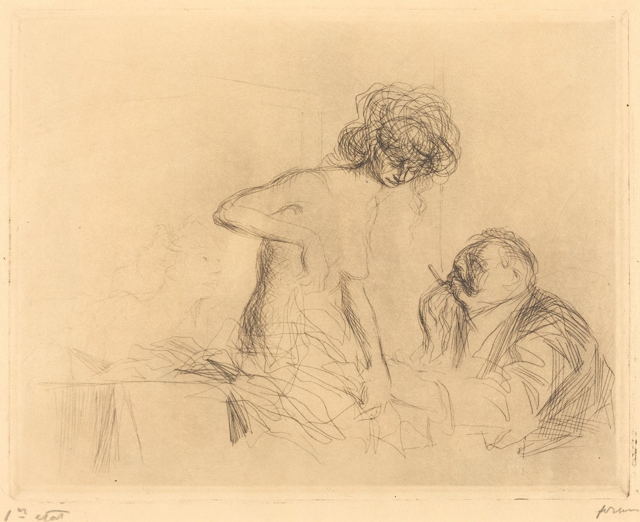 In una stanza privata (prima lastra) da Jean Louis Forain