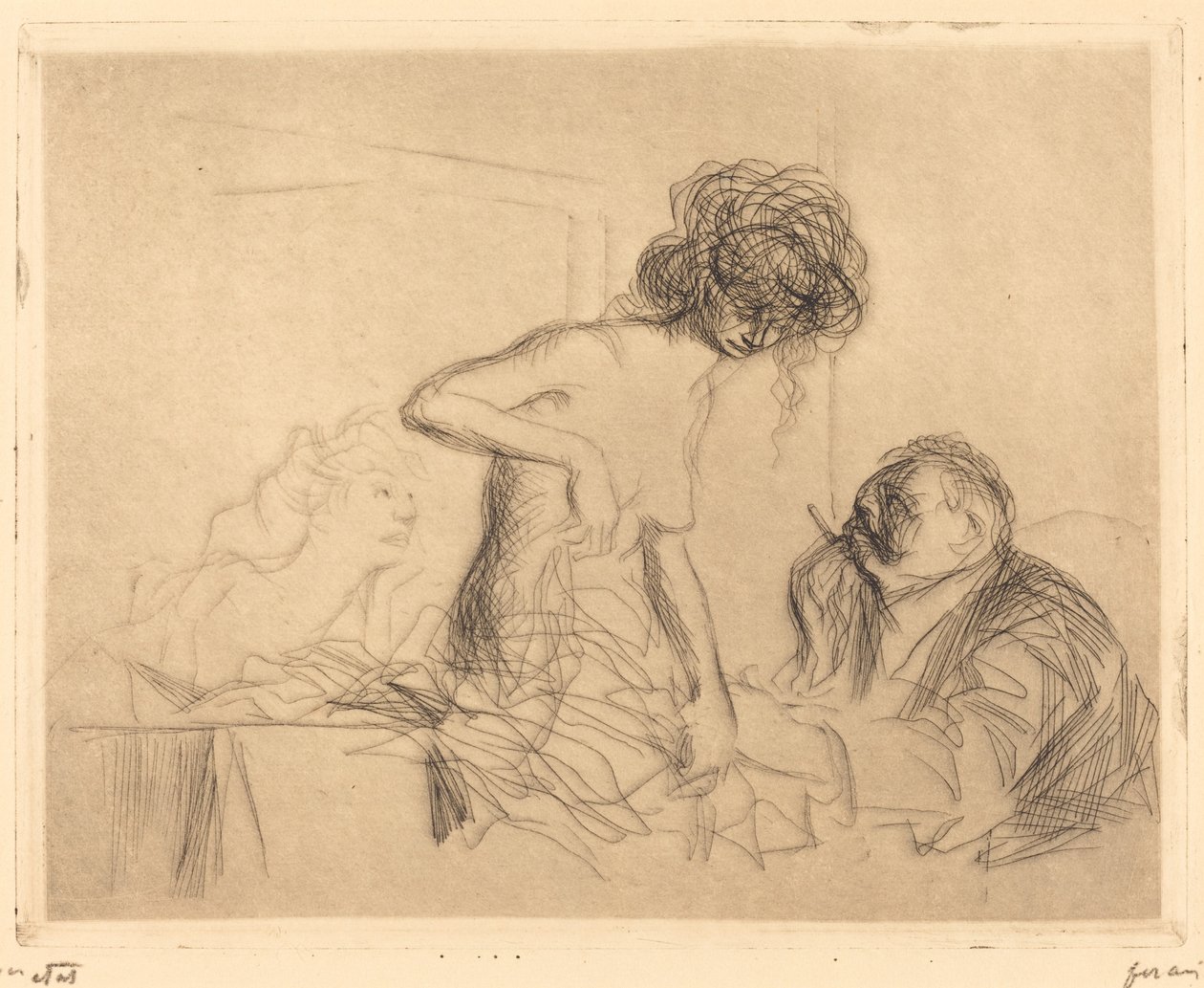 In una stanza privata (prima lastra) da Jean Louis Forain