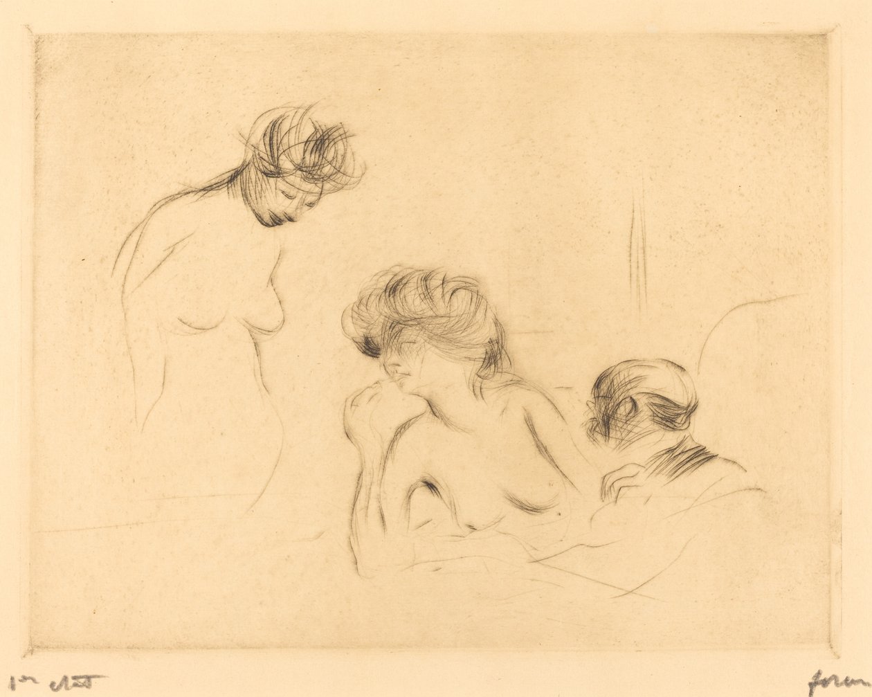 In una stanza privata (terza lastra) da Jean Louis Forain
