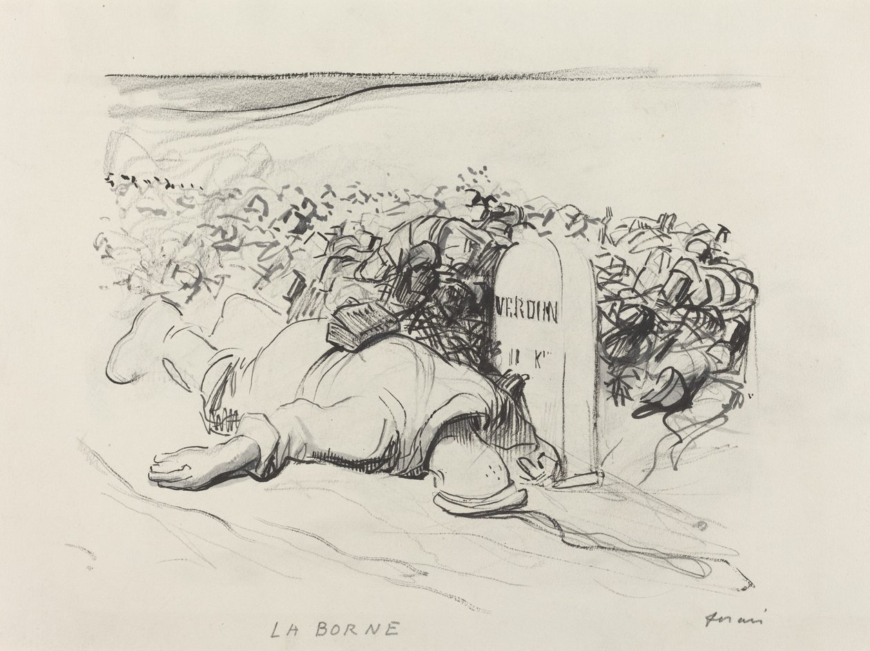La Borne, Verdun, c. 1916 da Jean Louis Forain