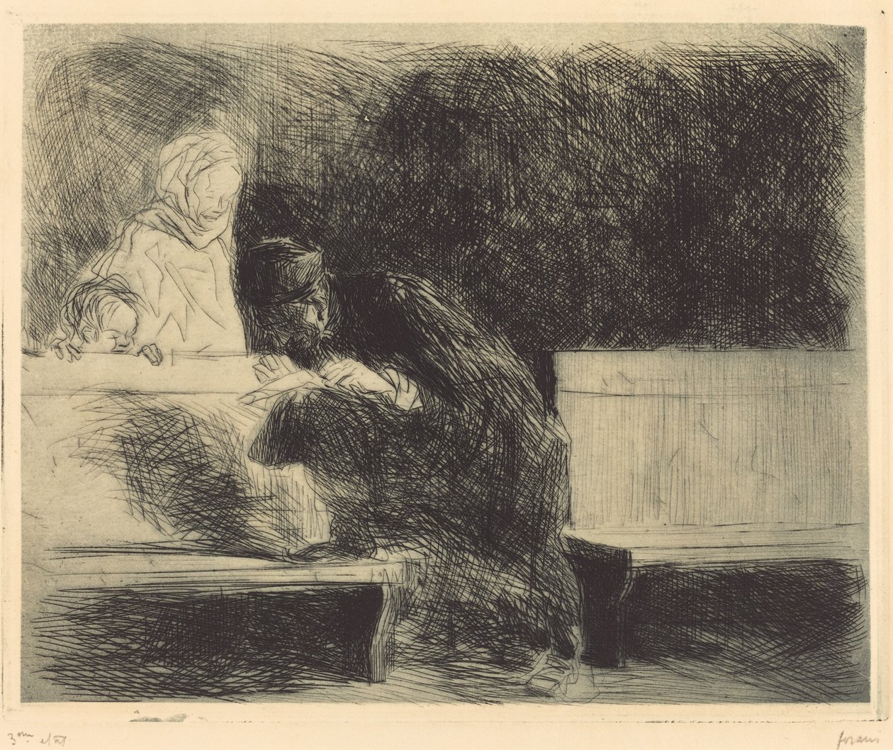 Avvocato che esamina un fascicolo da Jean Louis Forain