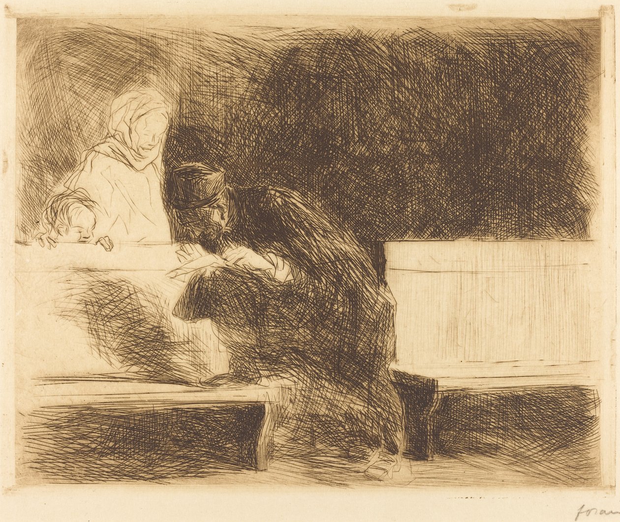 Avvocato che esamina un fascicolo da Jean Louis Forain