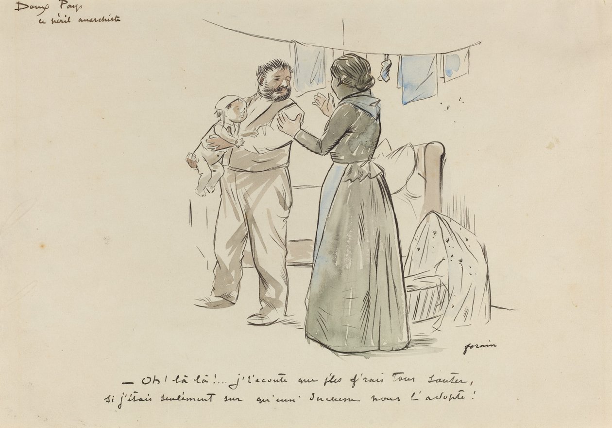 Le Peril Anarchiste, c. 1897 da Jean Louis Forain