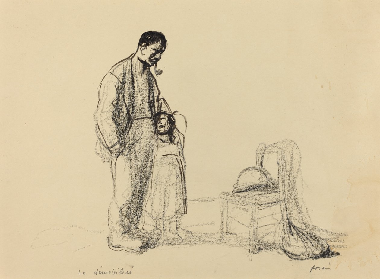 Il demobilitato, c. 1914-1919 da Jean Louis Forain