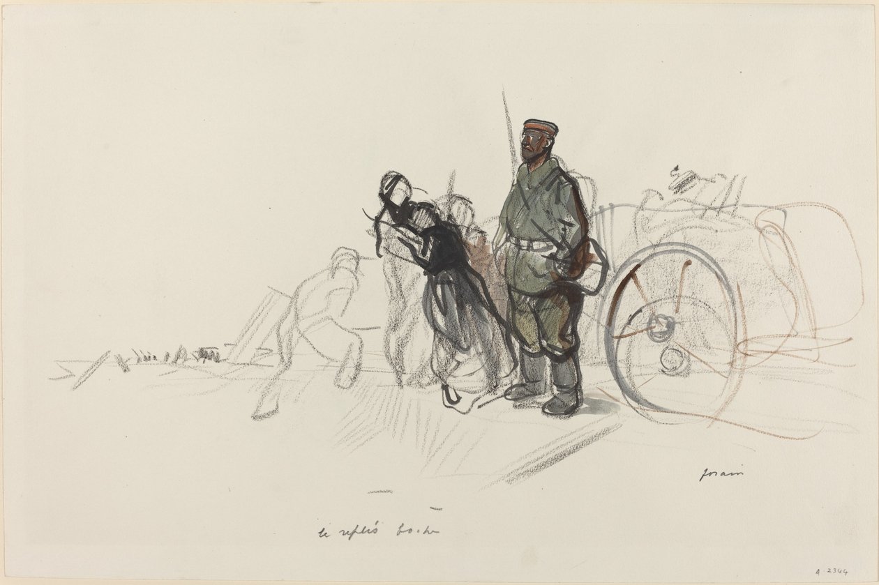 Le replis boche, c. 1914-1919 da Jean Louis Forain
