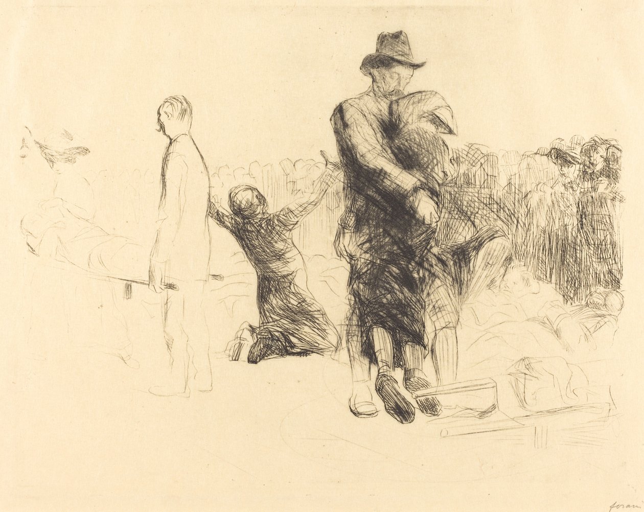 Lourdes, Trasporto del Paralizzato da Jean Louis Forain