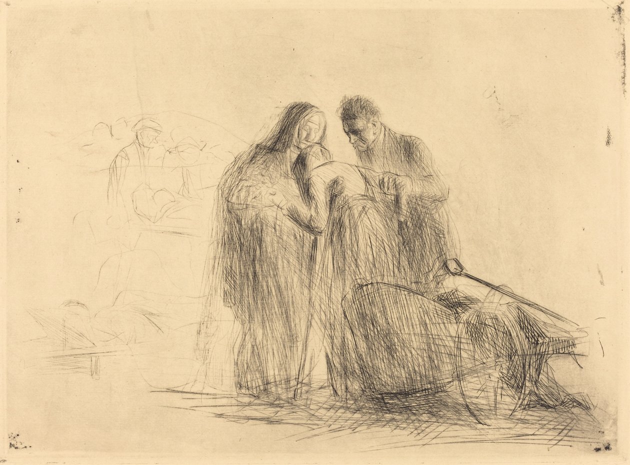 Lourdes, il Paralitico (seconda tavola) da Jean Louis Forain