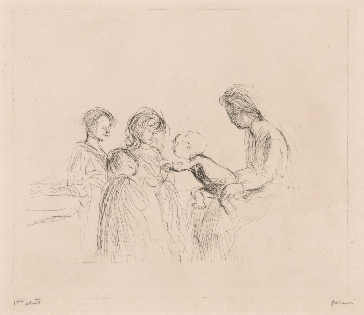Madonna e bambini da Jean Louis Forain