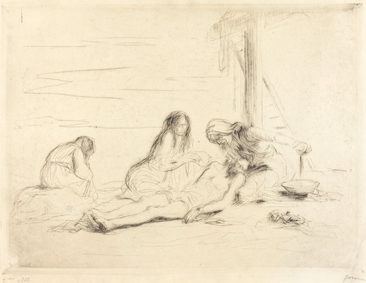 Pietà (prima lastra) da Jean Louis Forain