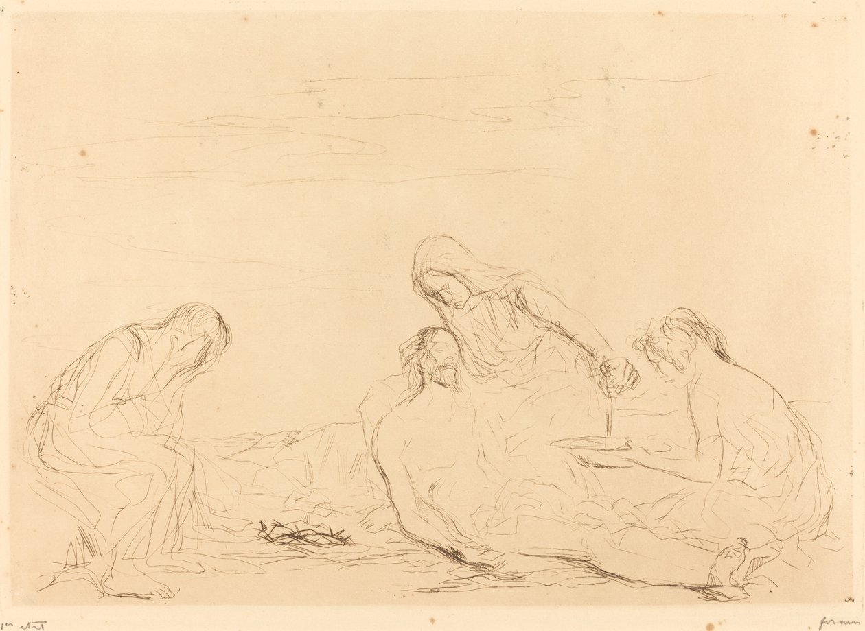 Pietà (terza lastra) da Jean Louis Forain
