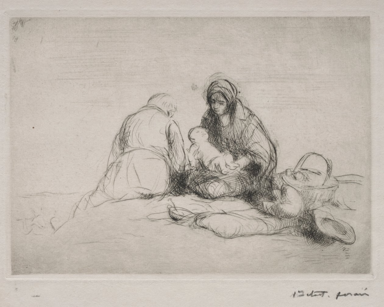 Riposo durante la Fuga in Egitto da Jean Louis Forain