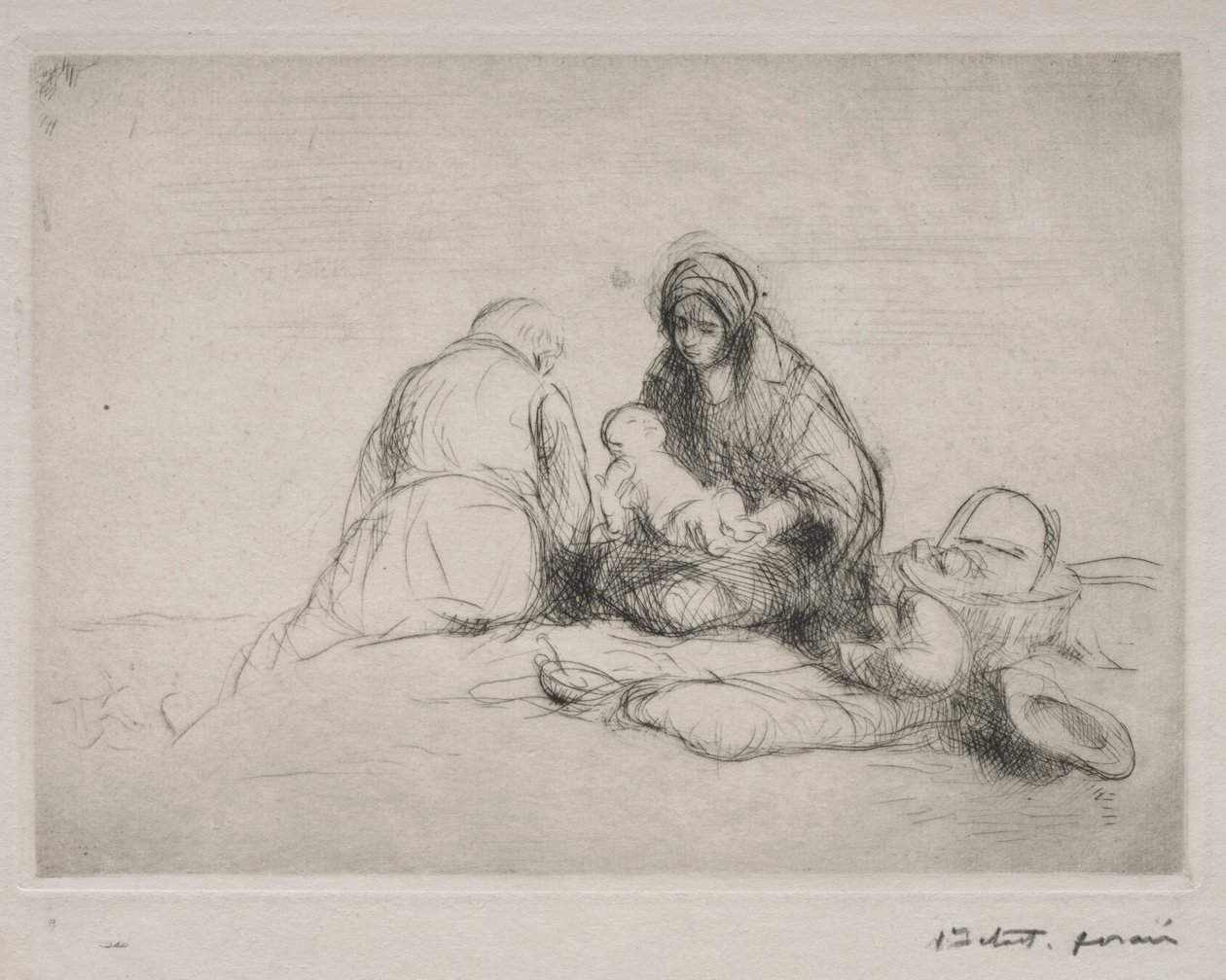 Riposo durante la fuga in Egitto da Jean Louis Forain