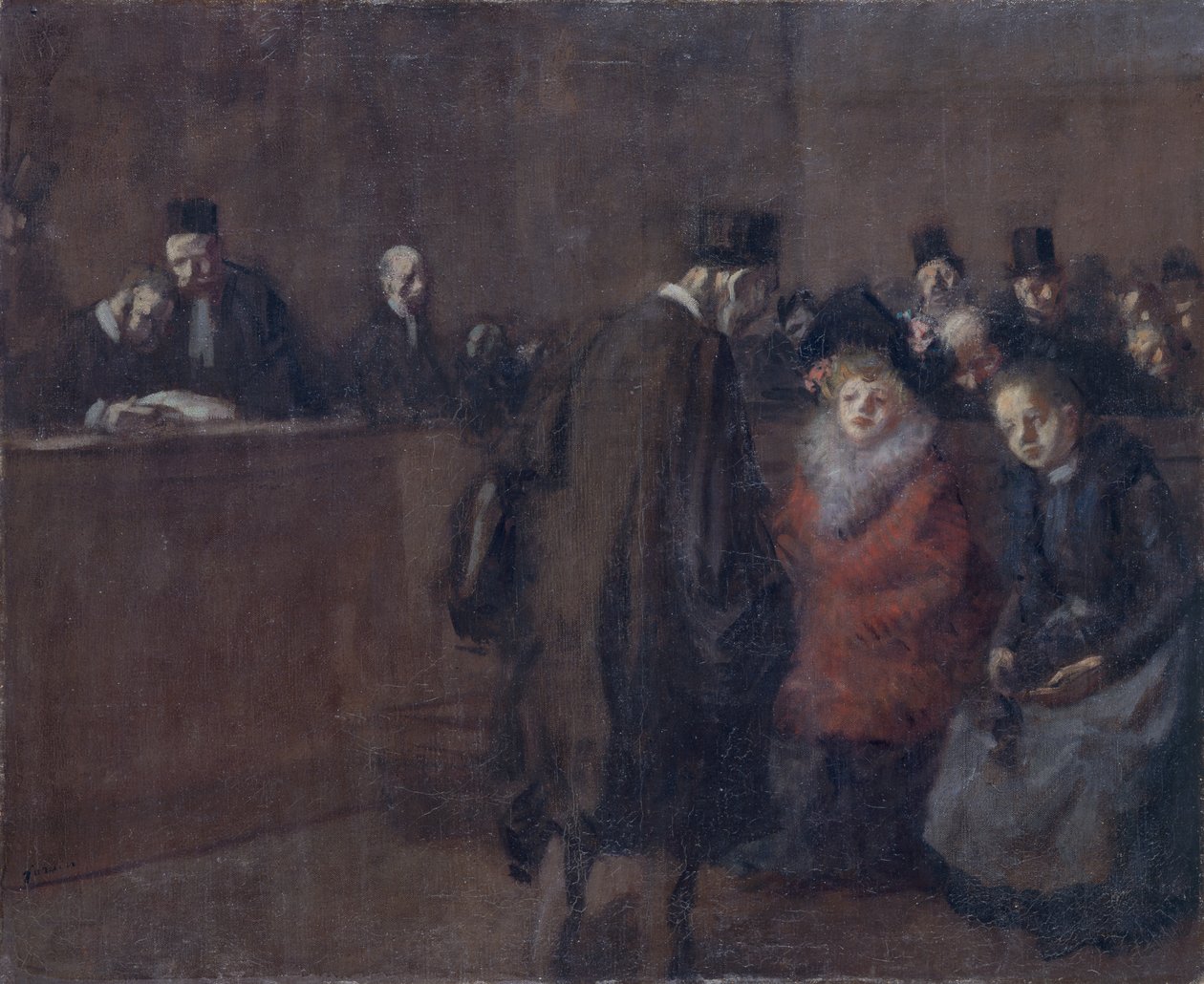 Scena del tribunale da Jean Louis Forain