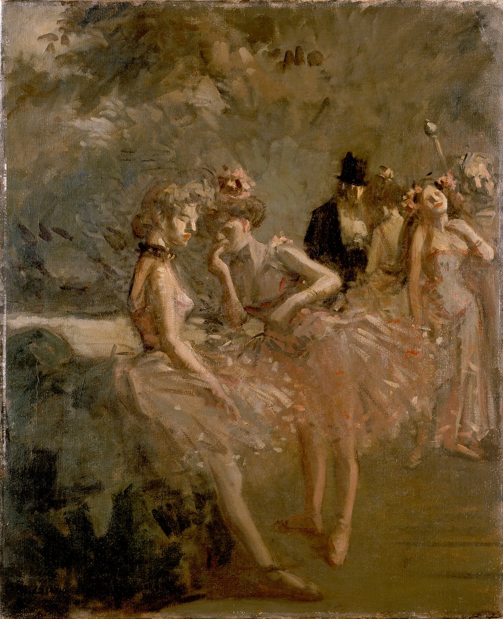 Scena nelle Quinte di un Teatro da Jean Louis Forain