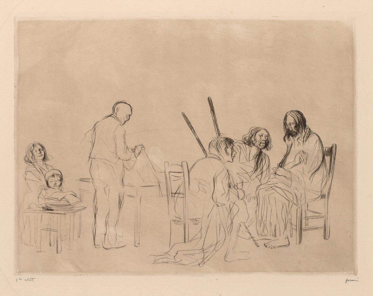 Cena in Emmaus da Jean Louis Forain