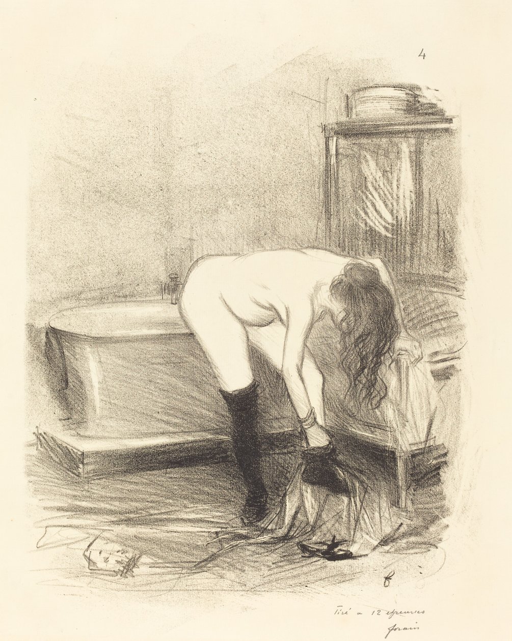 Il bagno (tavola verticale) da Jean Louis Forain