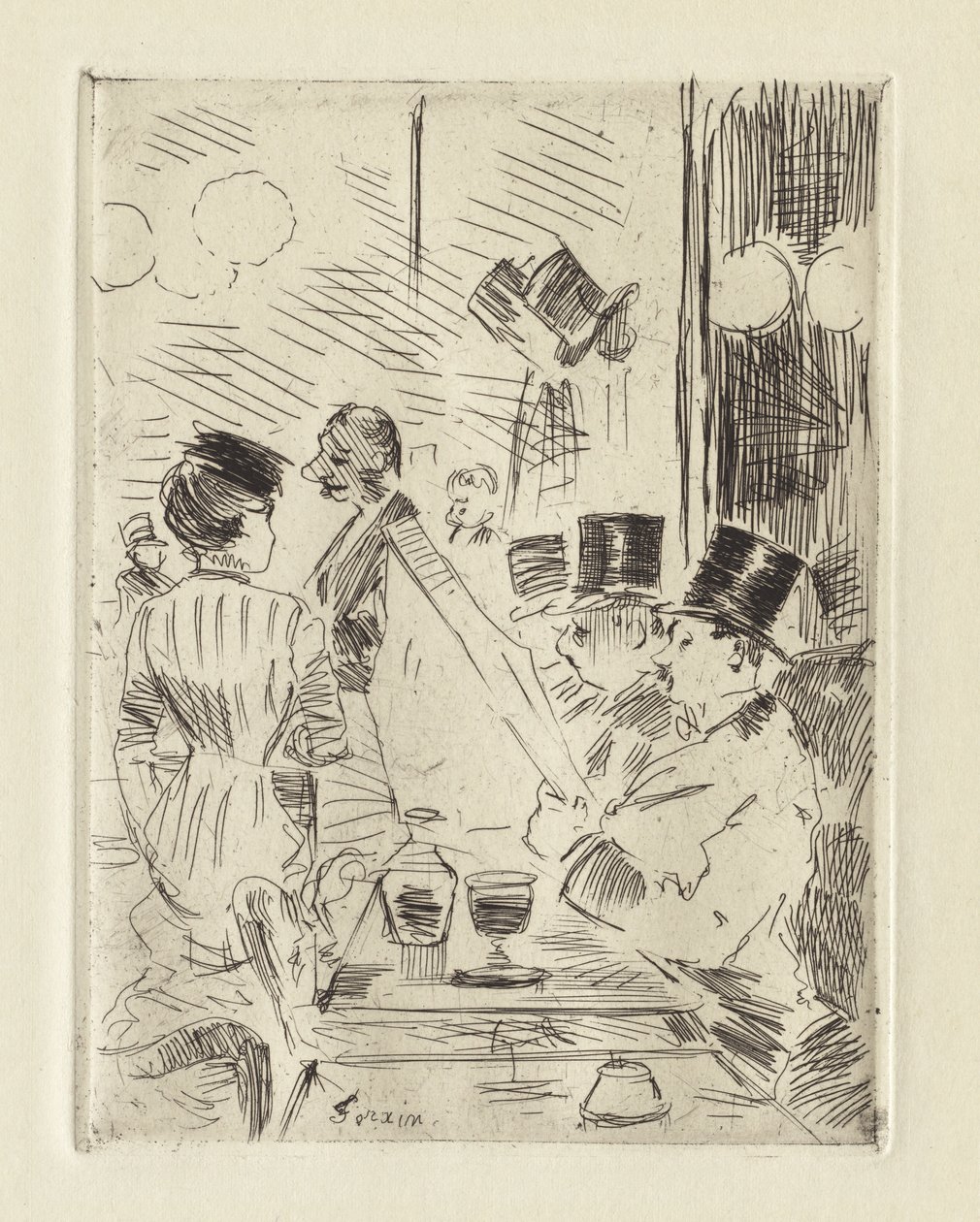 Il caffè della Nuova Atene da Jean Louis Forain