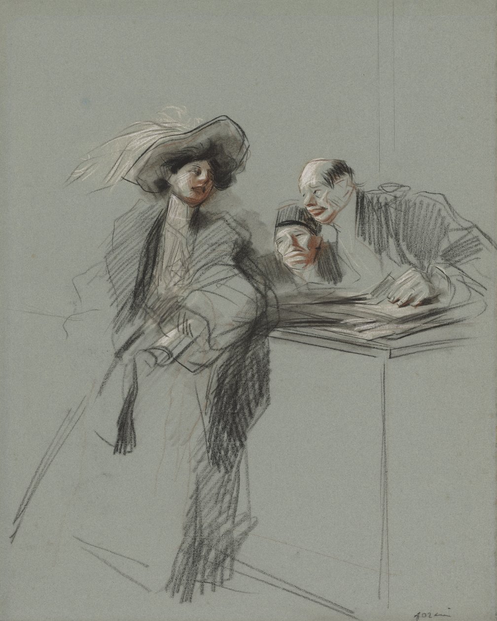 Il cliente, quarto trimestre 1800 o primo terzo 1900 da Jean Louis Forain