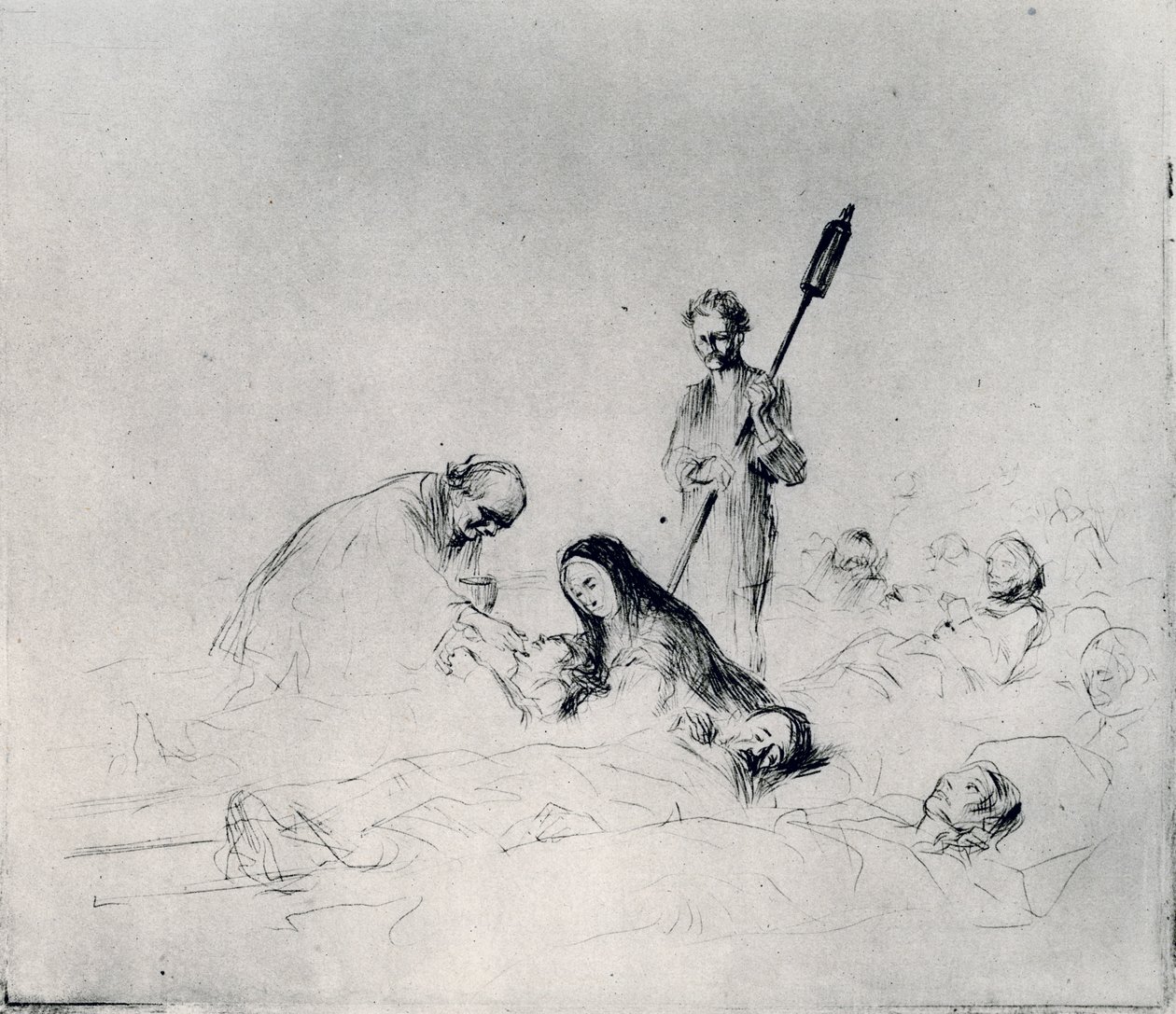 La comunione dei pazienti, 1925 da Jean Louis Forain