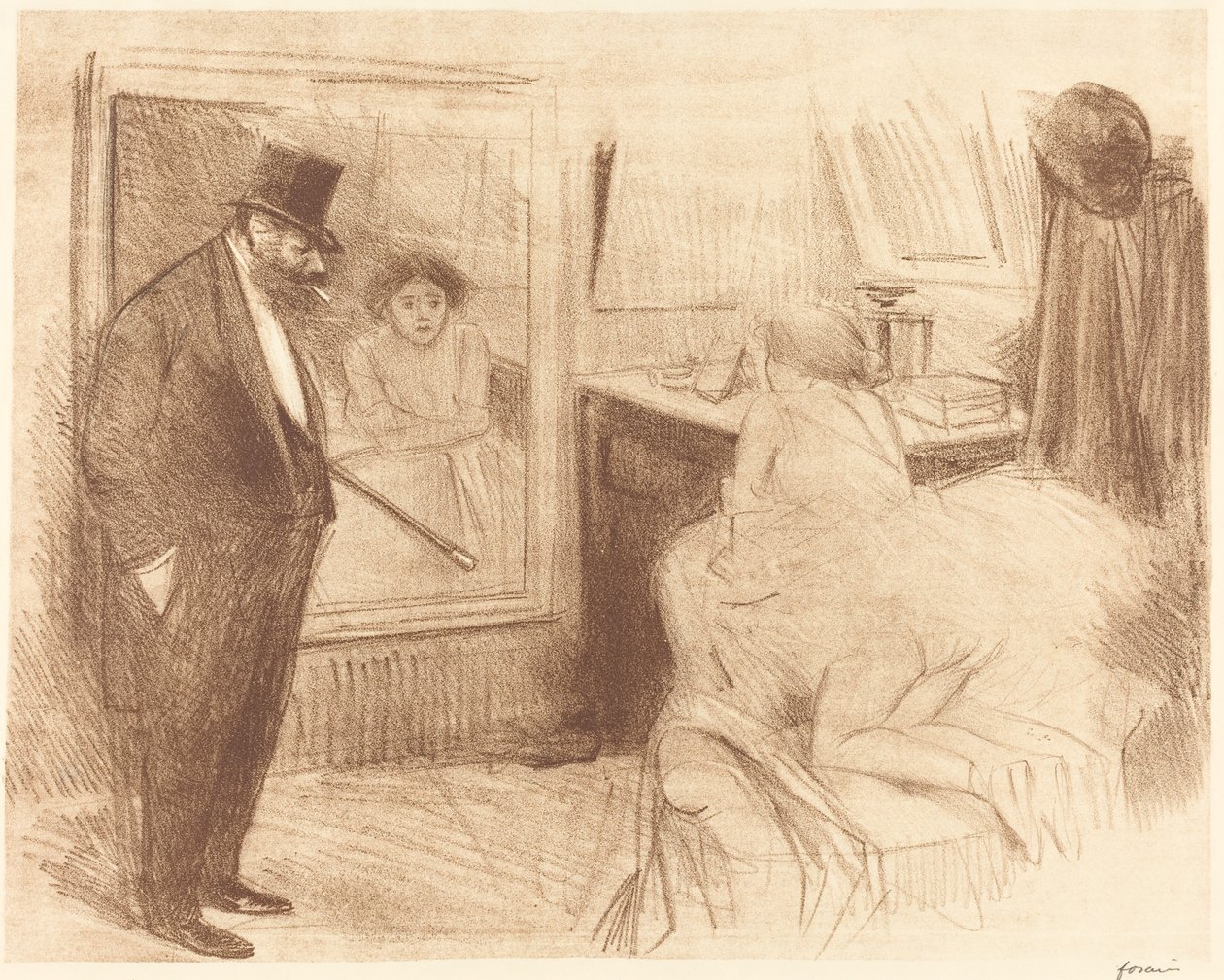 Il Camerino della Ballerina (seconda lastra) da Jean Louis Forain