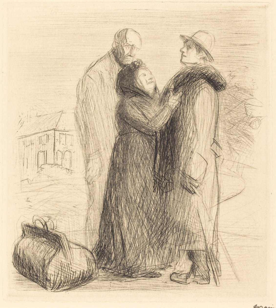 La partenza del figliol prodigo (prima lastra, verticale) da Jean Louis Forain