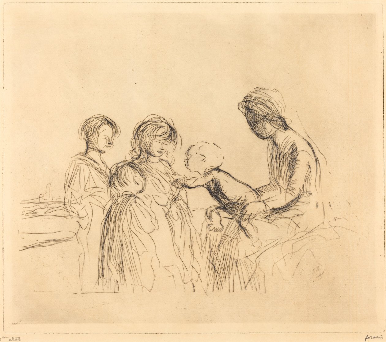 La Madonna e i bambini da Jean Louis Forain