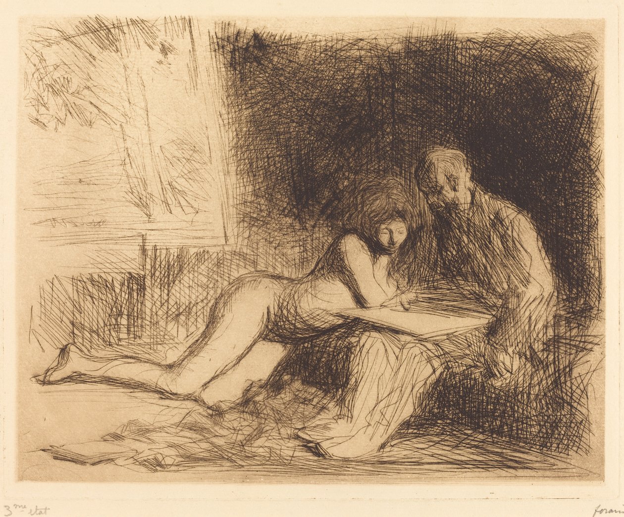 Il riposo della modella (quarta tavola) da Jean Louis Forain