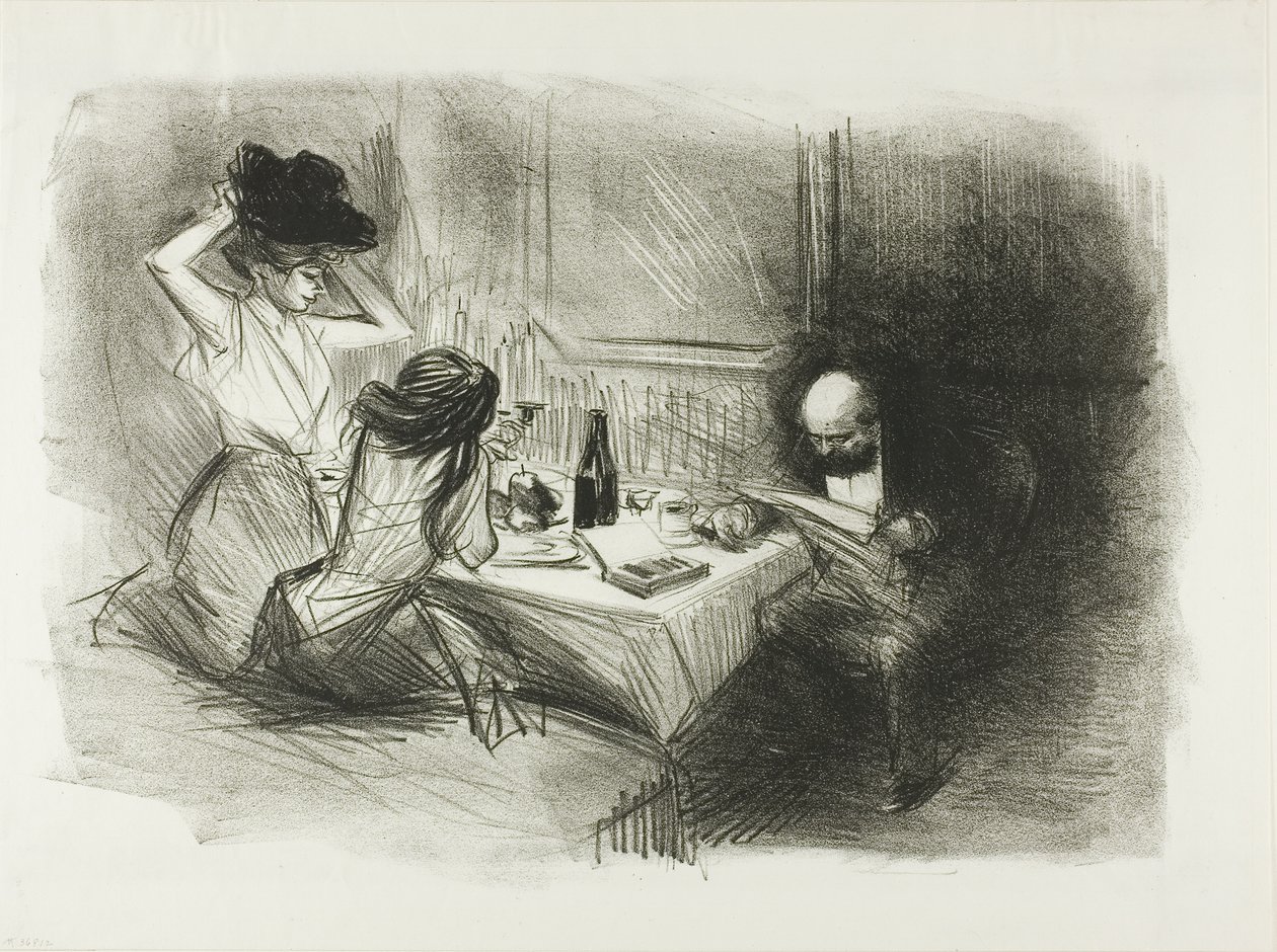 La sala da pranzo privata, quinta tavola da Jean Louis Forain